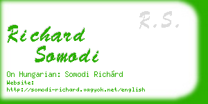 richard somodi business card